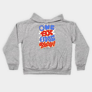 ONE BY ONE, Please! - Grey Kids Hoodie